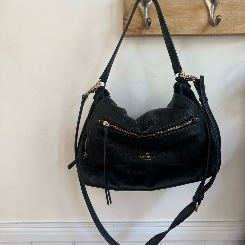 Kate Spade Elegant Black Hobo Bag